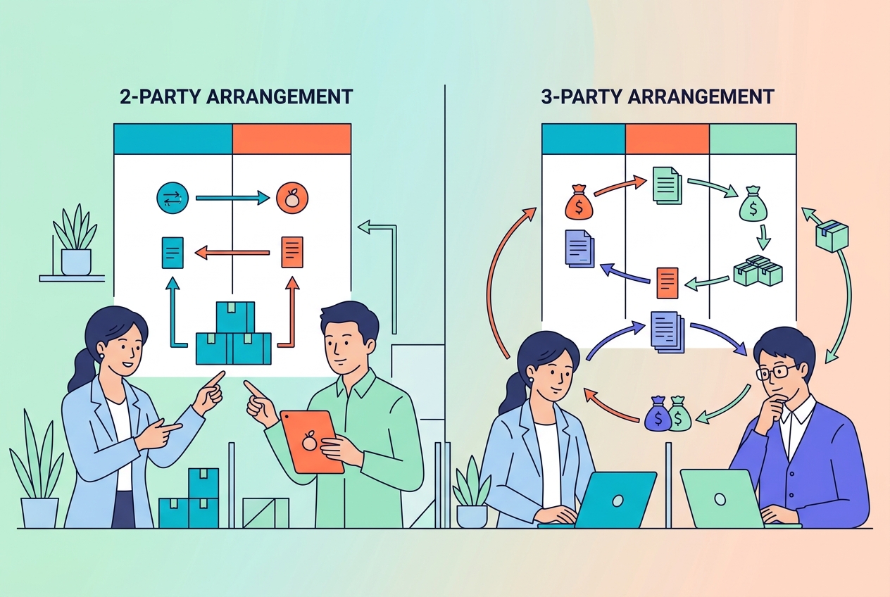 2社間ファクタリングと3社間ファクタリングの違い